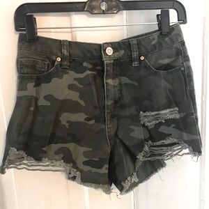 Camo Short Shorts